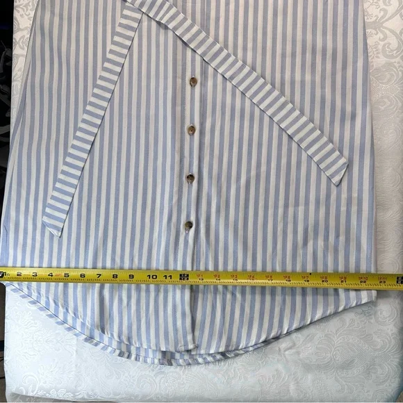 bishop + young White and Blue Tie Front Sundress - Picture 8 of 11